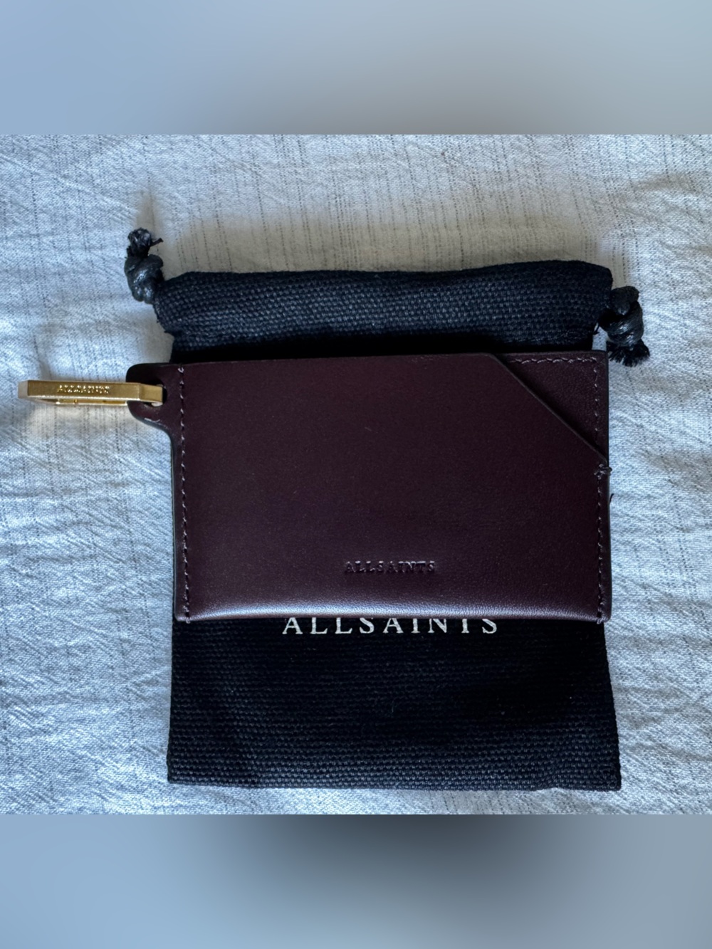 Allsaints Hex Leather Cardholder